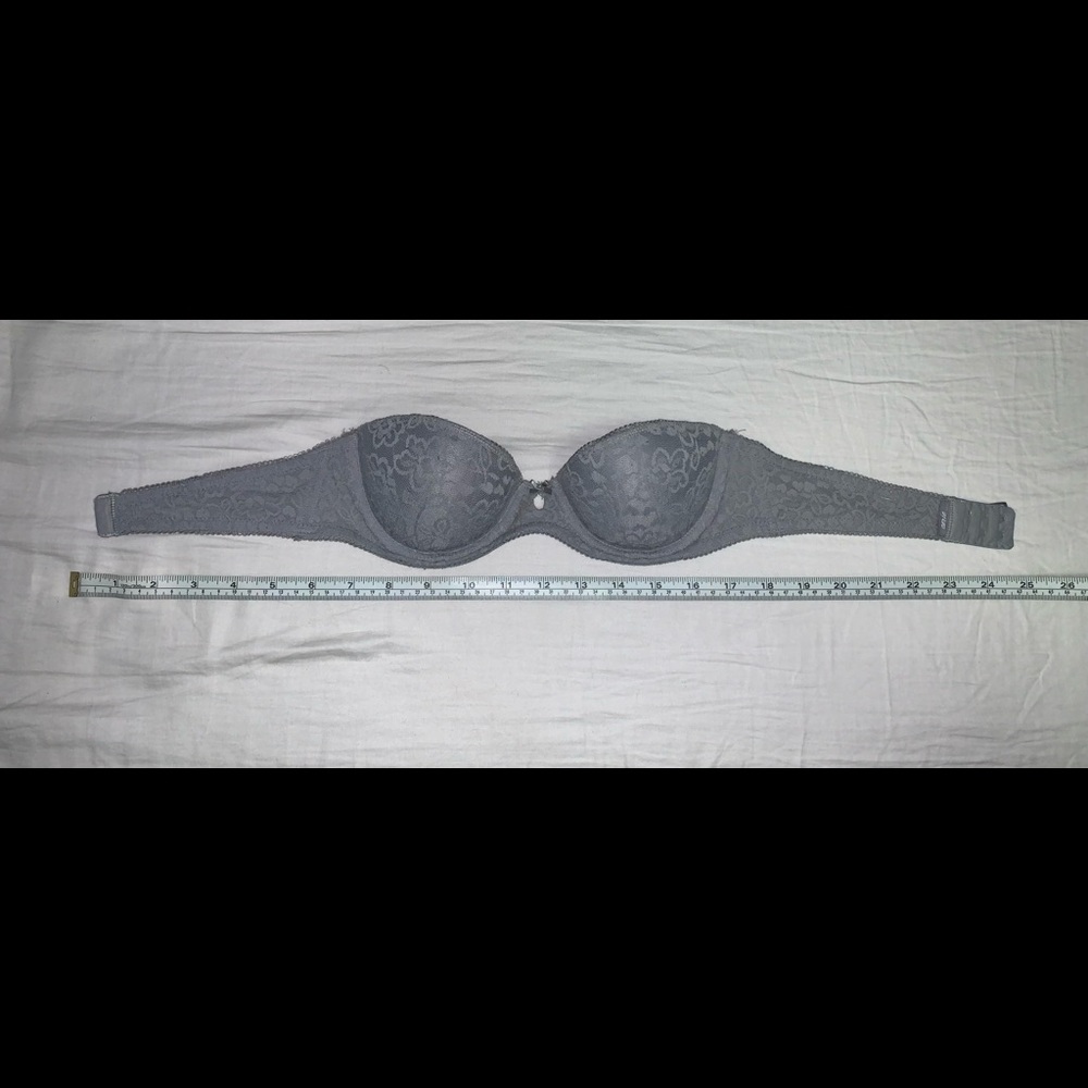 Aerie Strapless Light Gray Bra